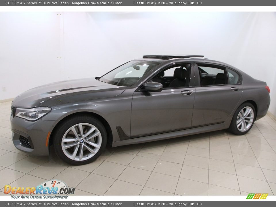 2017 BMW 7 Series 750i xDrive Sedan Magellan Gray Metallic / Black Photo #3