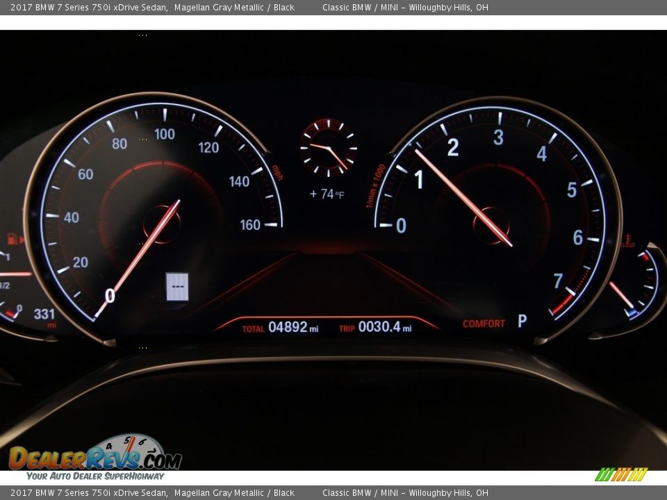 2017 BMW 7 Series 750i xDrive Sedan Gauges Photo #6