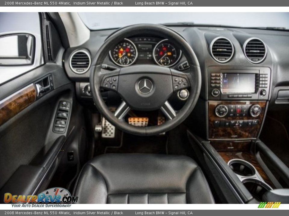 2008 Mercedes-Benz ML 550 4Matic Iridium Silver Metallic / Black Photo #4