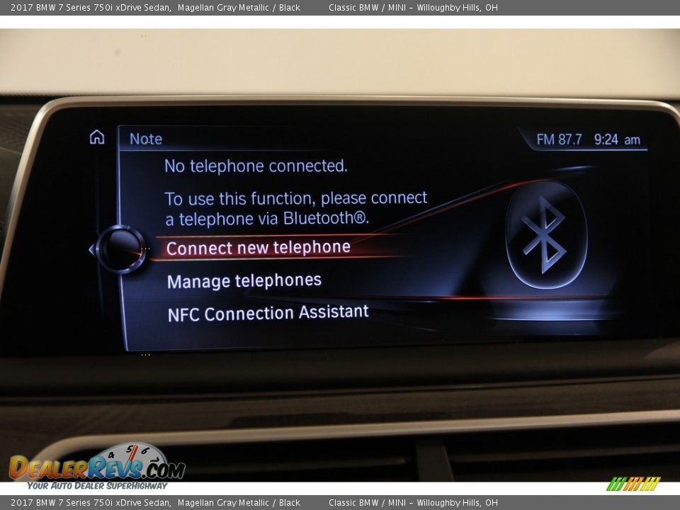 2017 BMW 7 Series 750i xDrive Sedan Magellan Gray Metallic / Black Photo #11