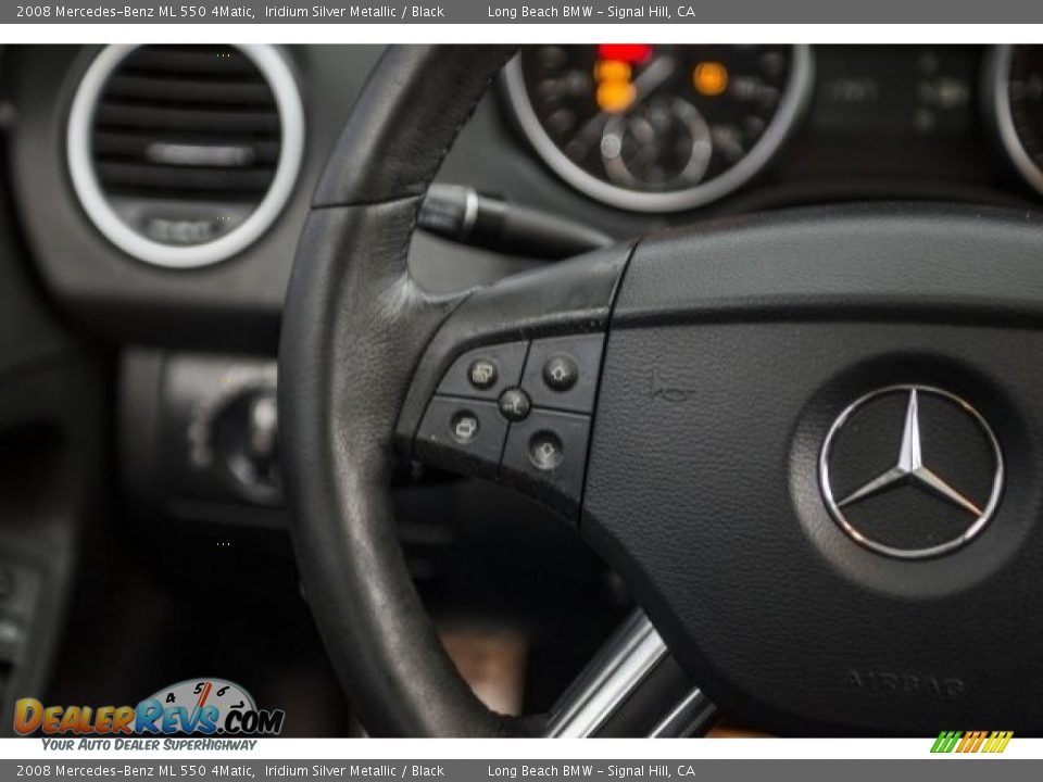 2008 Mercedes-Benz ML 550 4Matic Iridium Silver Metallic / Black Photo #9