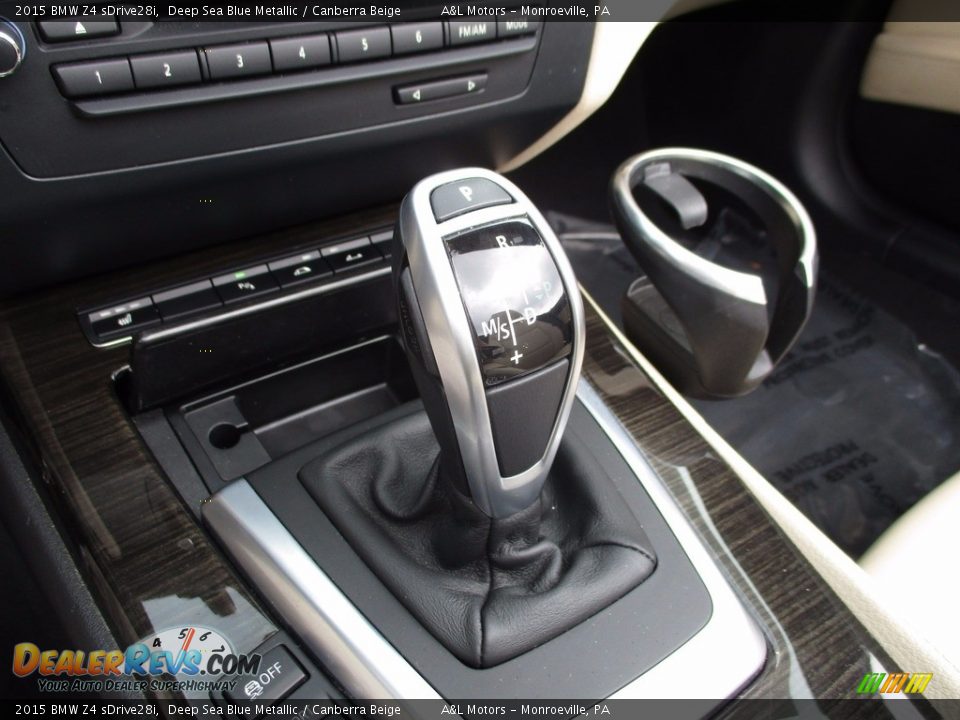 2015 BMW Z4 sDrive28i Deep Sea Blue Metallic / Canberra Beige Photo #16