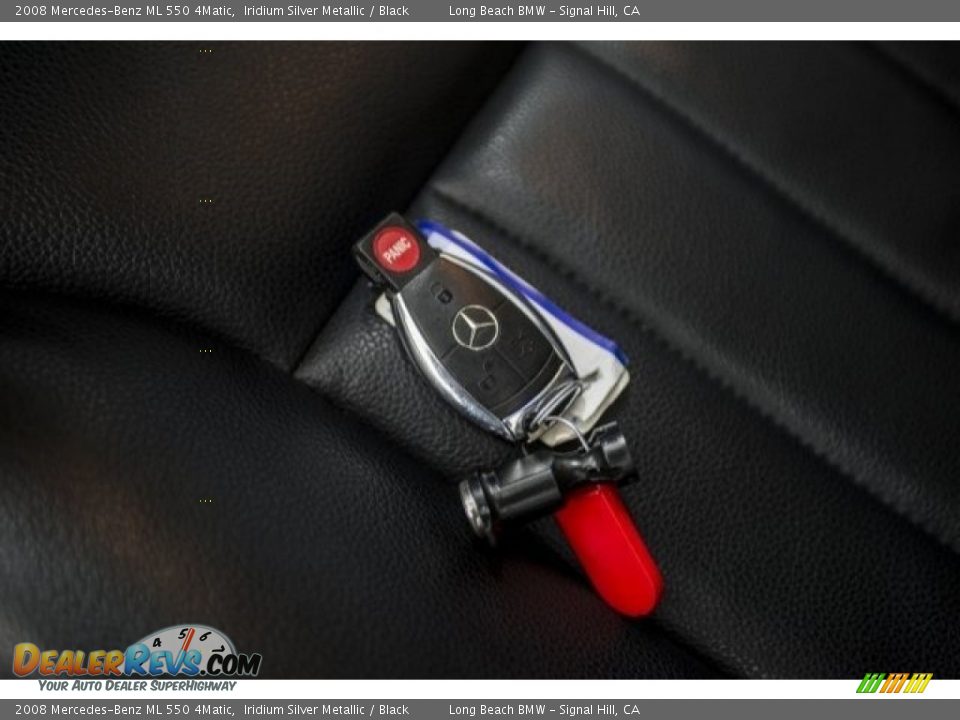 2008 Mercedes-Benz ML 550 4Matic Iridium Silver Metallic / Black Photo #11