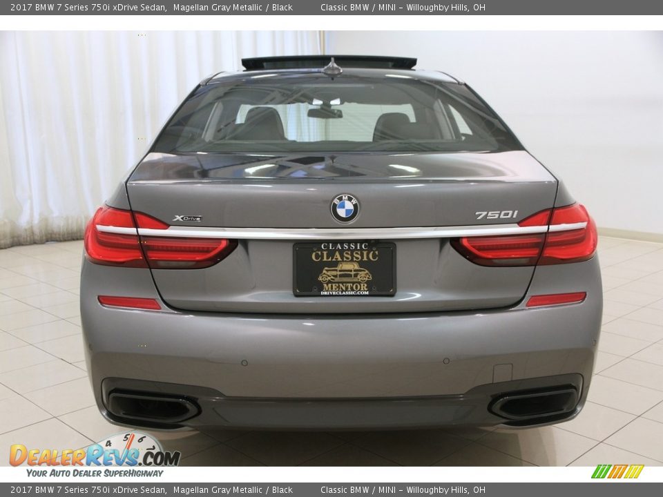 2017 BMW 7 Series 750i xDrive Sedan Magellan Gray Metallic / Black Photo #14