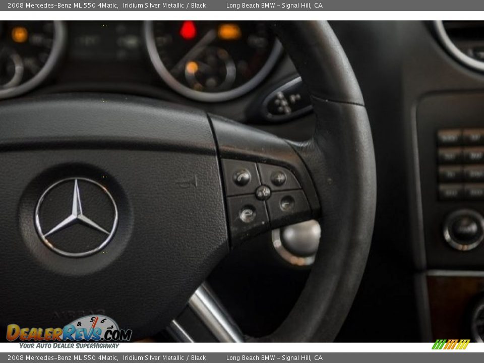 2008 Mercedes-Benz ML 550 4Matic Iridium Silver Metallic / Black Photo #13