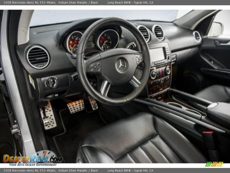 2008 Mercedes-Benz ML 550 4Matic Iridium Silver Metallic / Black Photo #14