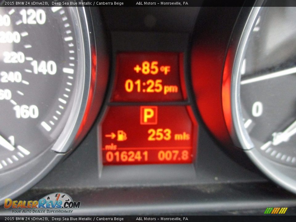 2015 BMW Z4 sDrive28i Deep Sea Blue Metallic / Canberra Beige Photo #20