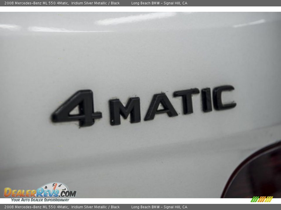 2008 Mercedes-Benz ML 550 4Matic Iridium Silver Metallic / Black Photo #19
