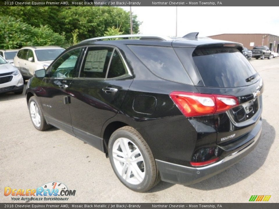2018 Chevrolet Equinox Premier AWD Mosaic Black Metallic / Jet Black/­Brandy Photo #3