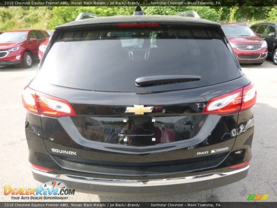 2018 Chevrolet Equinox Premier AWD Mosaic Black Metallic / Jet Black/­Brandy Photo #4