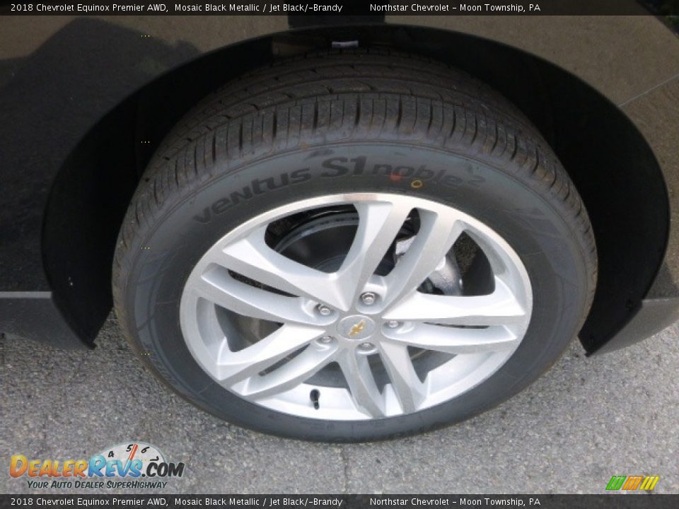 2018 Chevrolet Equinox Premier AWD Mosaic Black Metallic / Jet Black/­Brandy Photo #9