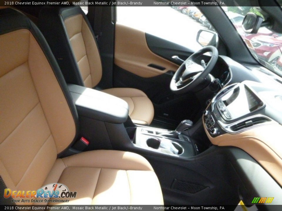 2018 Chevrolet Equinox Premier AWD Mosaic Black Metallic / Jet Black/­Brandy Photo #10
