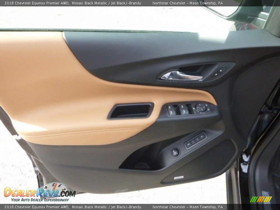2018 Chevrolet Equinox Premier AWD Mosaic Black Metallic / Jet Black/­Brandy Photo #15
