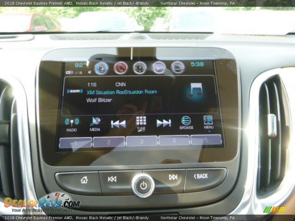 2018 Chevrolet Equinox Premier AWD Mosaic Black Metallic / Jet Black/­Brandy Photo #18