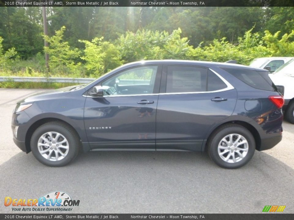 2018 Chevrolet Equinox LT AWD Storm Blue Metallic / Jet Black Photo #2