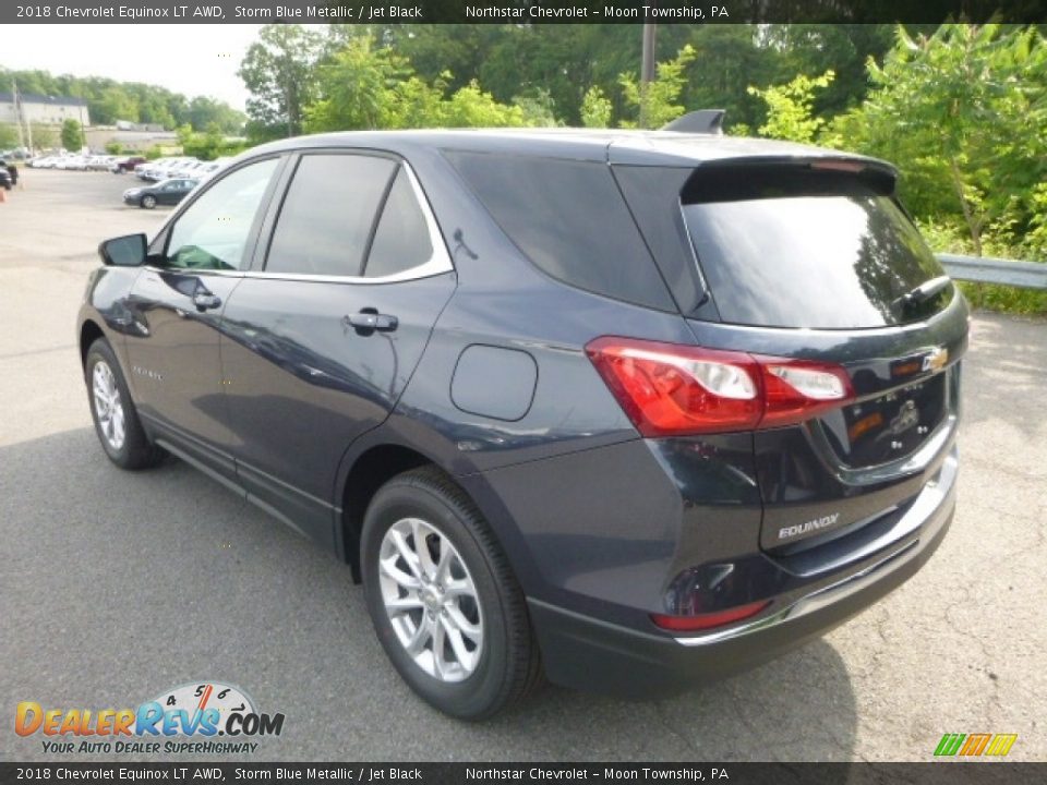 2018 Chevrolet Equinox LT AWD Storm Blue Metallic / Jet Black Photo #3