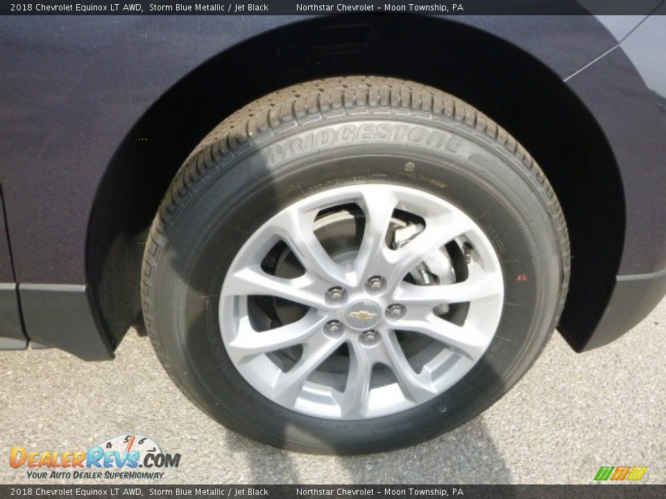 2018 Chevrolet Equinox LT AWD Storm Blue Metallic / Jet Black Photo #9