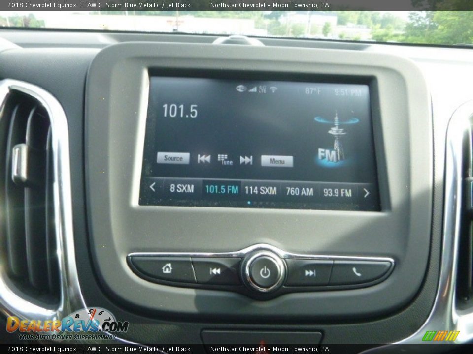 2018 Chevrolet Equinox LT AWD Storm Blue Metallic / Jet Black Photo #18