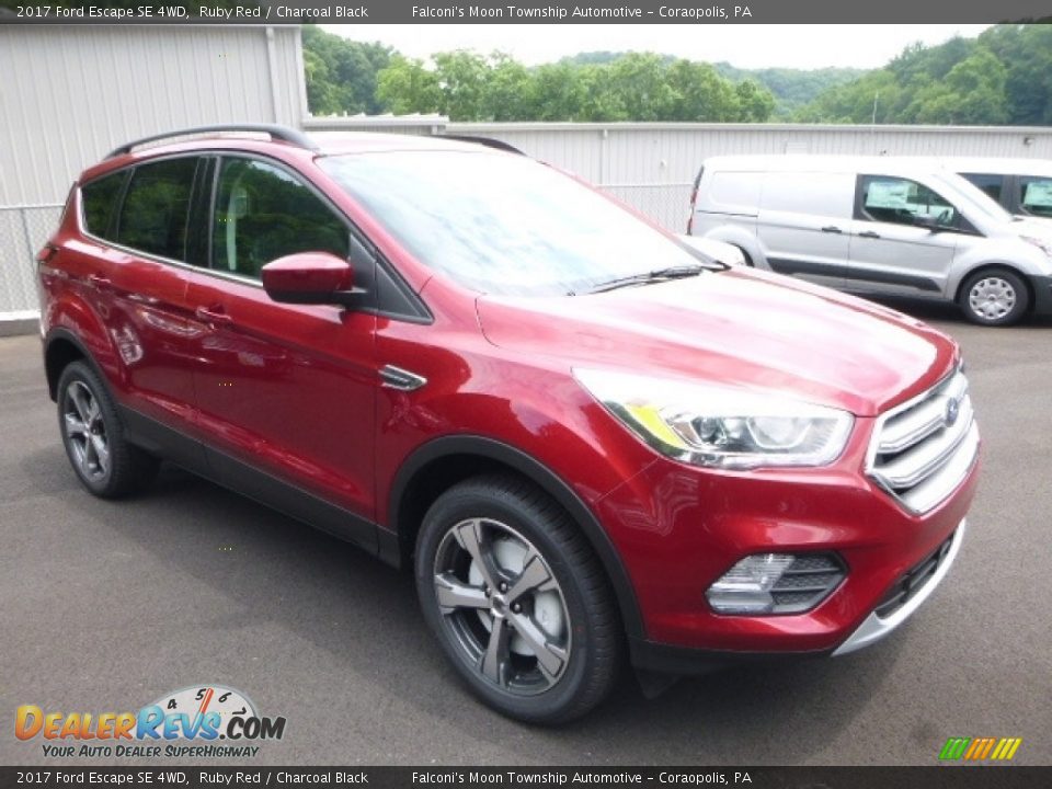2017 Ford Escape SE 4WD Ruby Red / Charcoal Black Photo #3