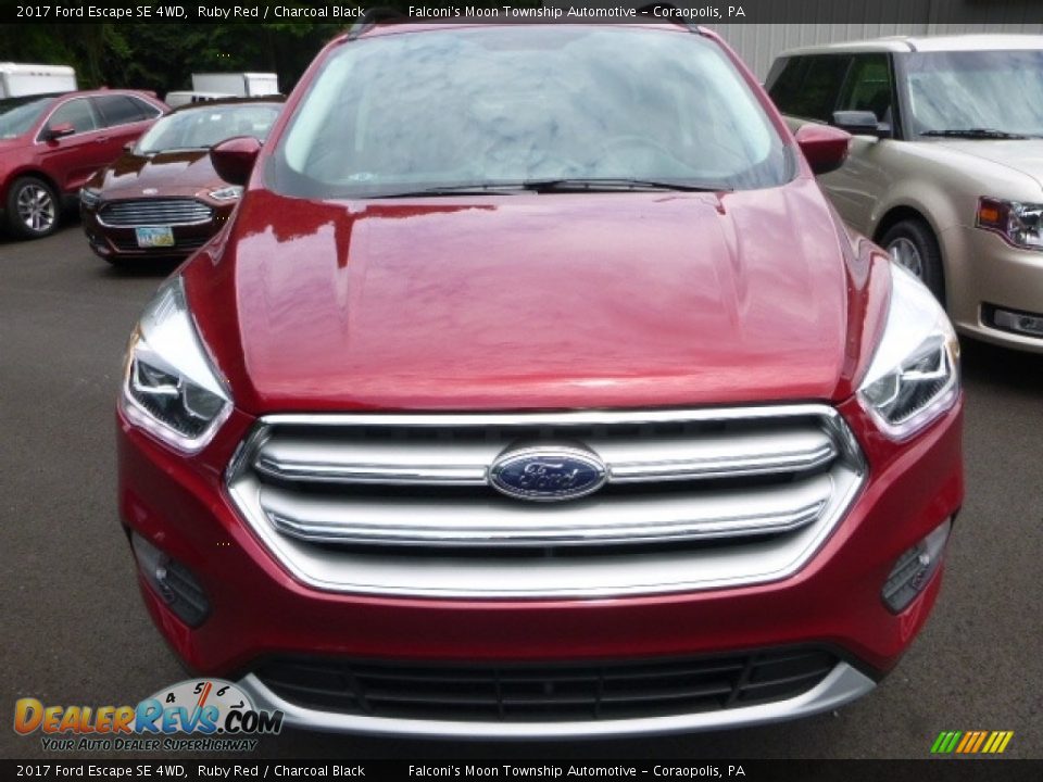 2017 Ford Escape SE 4WD Ruby Red / Charcoal Black Photo #4