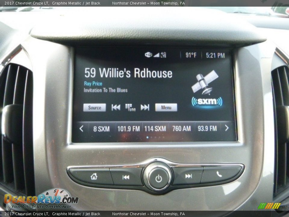 2017 Chevrolet Cruze LT Graphite Metallic / Jet Black Photo #18