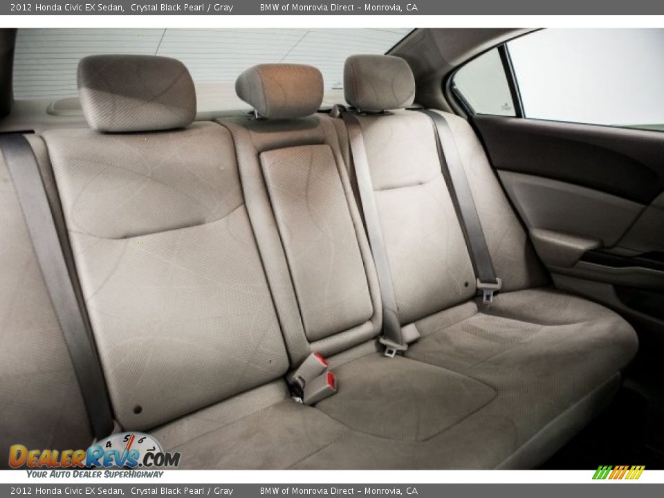 2012 Honda Civic EX Sedan Crystal Black Pearl / Gray Photo #15