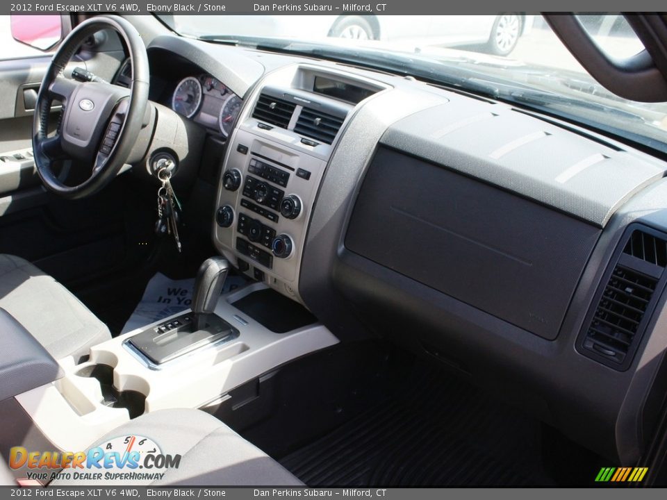 2012 Ford Escape XLT V6 4WD Ebony Black / Stone Photo #9