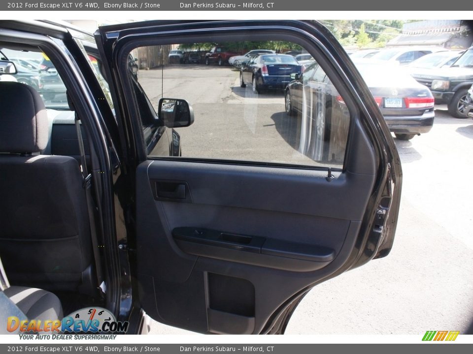 2012 Ford Escape XLT V6 4WD Ebony Black / Stone Photo #17