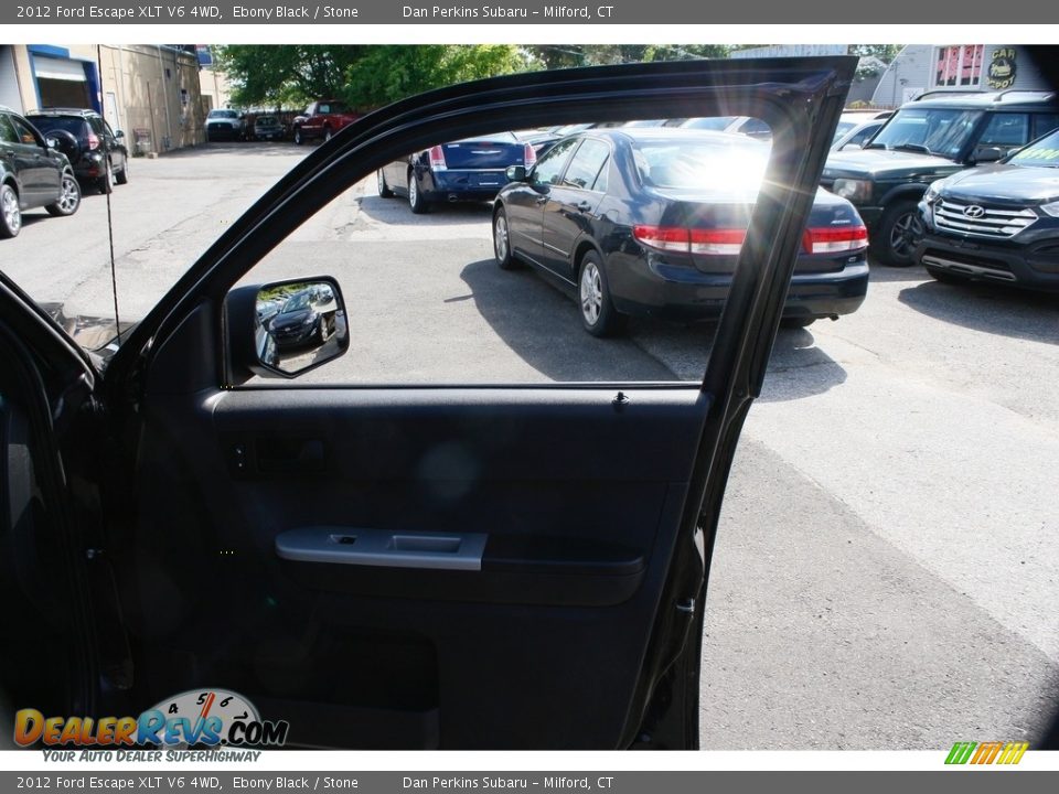 2012 Ford Escape XLT V6 4WD Ebony Black / Stone Photo #18