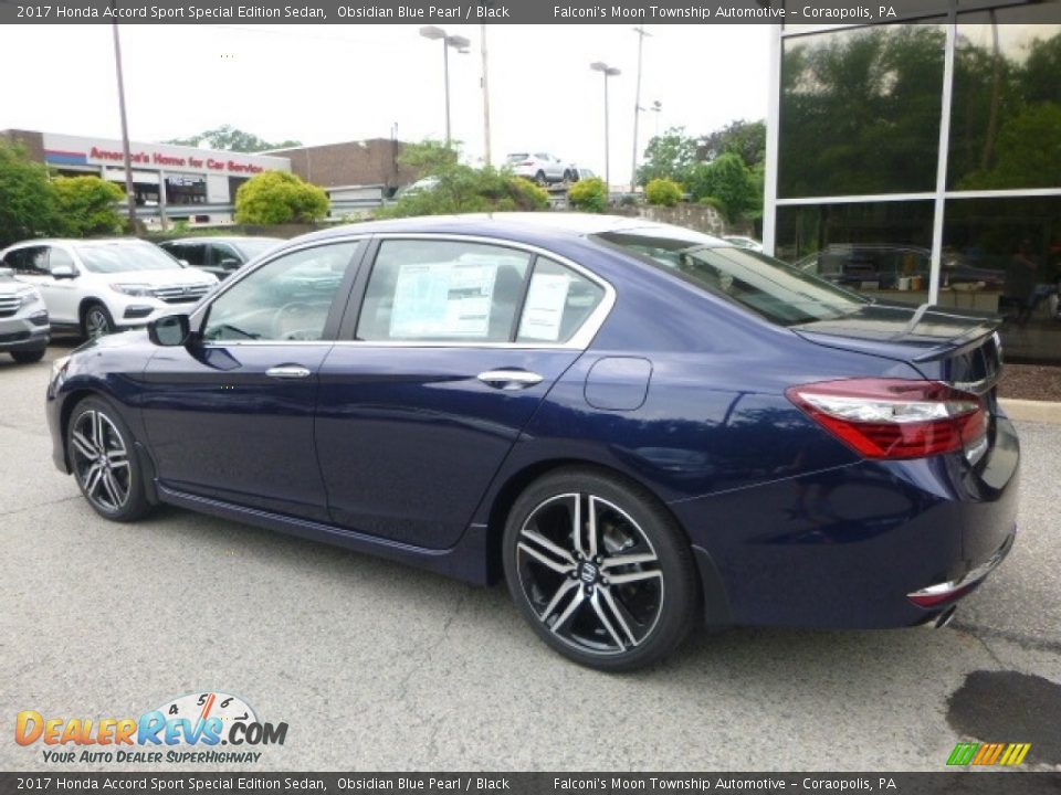 2017 Honda Accord Sport Special Edition Sedan Obsidian Blue Pearl / Black Photo #2