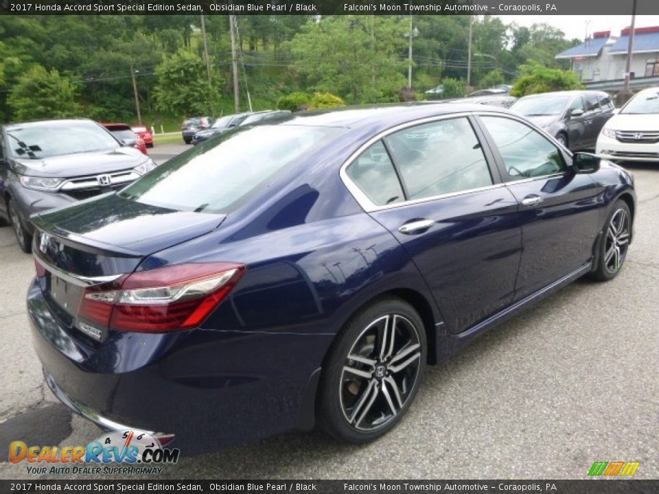 2017 Honda Accord Sport Special Edition Sedan Obsidian Blue Pearl / Black Photo #4