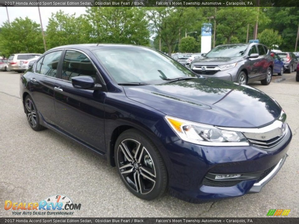 2017 Honda Accord Sport Special Edition Sedan Obsidian Blue Pearl / Black Photo #5
