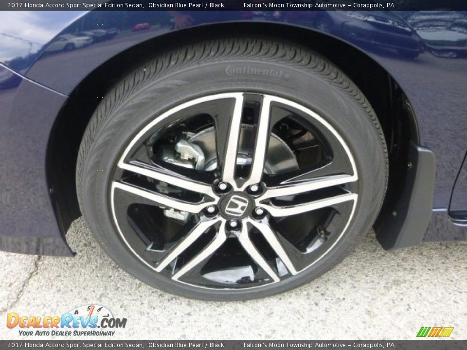 2017 Honda Accord Sport Special Edition Sedan Obsidian Blue Pearl / Black Photo #7