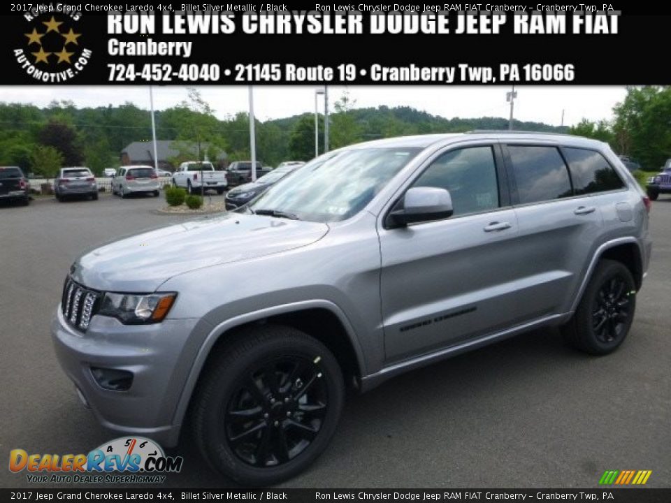 2017 Jeep Grand Cherokee Laredo 4x4 Billet Silver Metallic / Black Photo #1