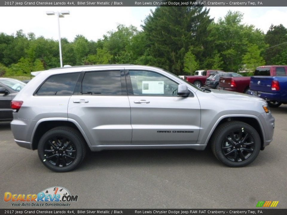 2017 Jeep Grand Cherokee Laredo 4x4 Billet Silver Metallic / Black Photo #6