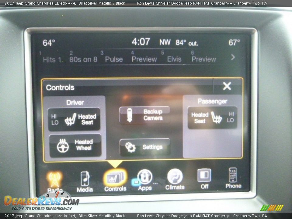 2017 Jeep Grand Cherokee Laredo 4x4 Billet Silver Metallic / Black Photo #16