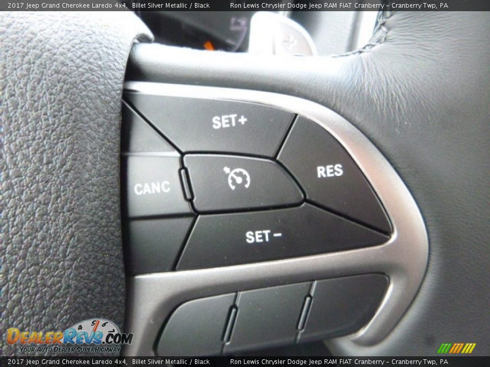 2017 Jeep Grand Cherokee Laredo 4x4 Billet Silver Metallic / Black Photo #18