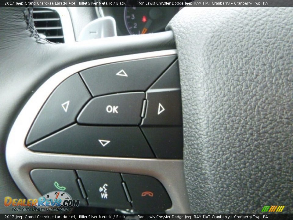 2017 Jeep Grand Cherokee Laredo 4x4 Billet Silver Metallic / Black Photo #19
