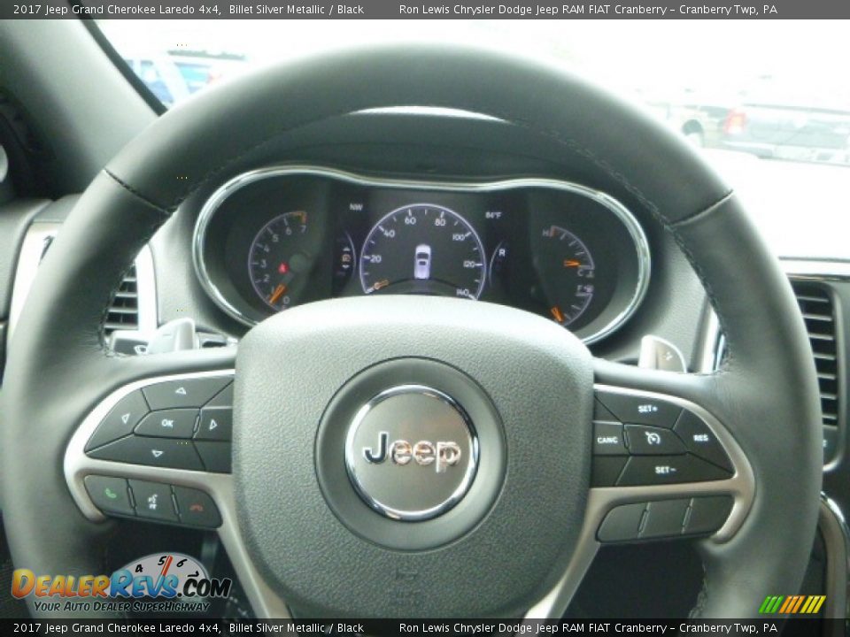 2017 Jeep Grand Cherokee Laredo 4x4 Billet Silver Metallic / Black Photo #20
