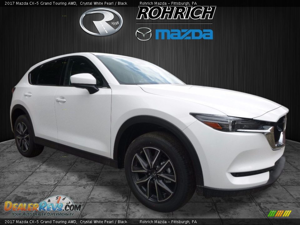 2017 Mazda CX-5 Grand Touring AWD Crystal White Pearl / Black Photo #1