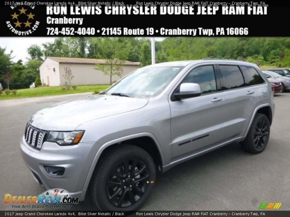 2017 Jeep Grand Cherokee Laredo 4x4 Billet Silver Metallic / Black Photo #1