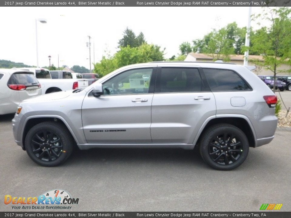 2017 Jeep Grand Cherokee Laredo 4x4 Billet Silver Metallic / Black Photo #2