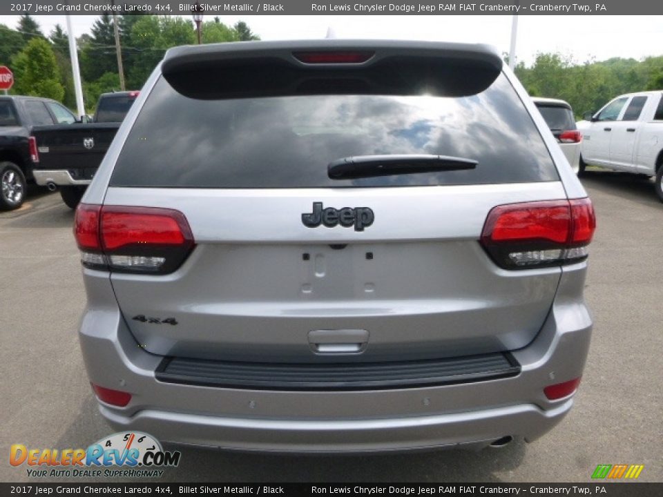 2017 Jeep Grand Cherokee Laredo 4x4 Billet Silver Metallic / Black Photo #4