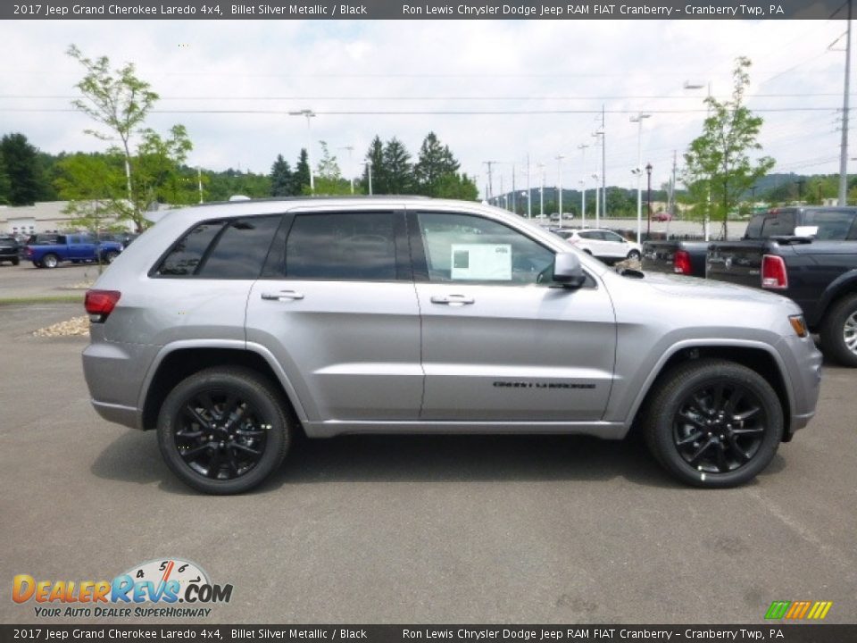 2017 Jeep Grand Cherokee Laredo 4x4 Billet Silver Metallic / Black Photo #6