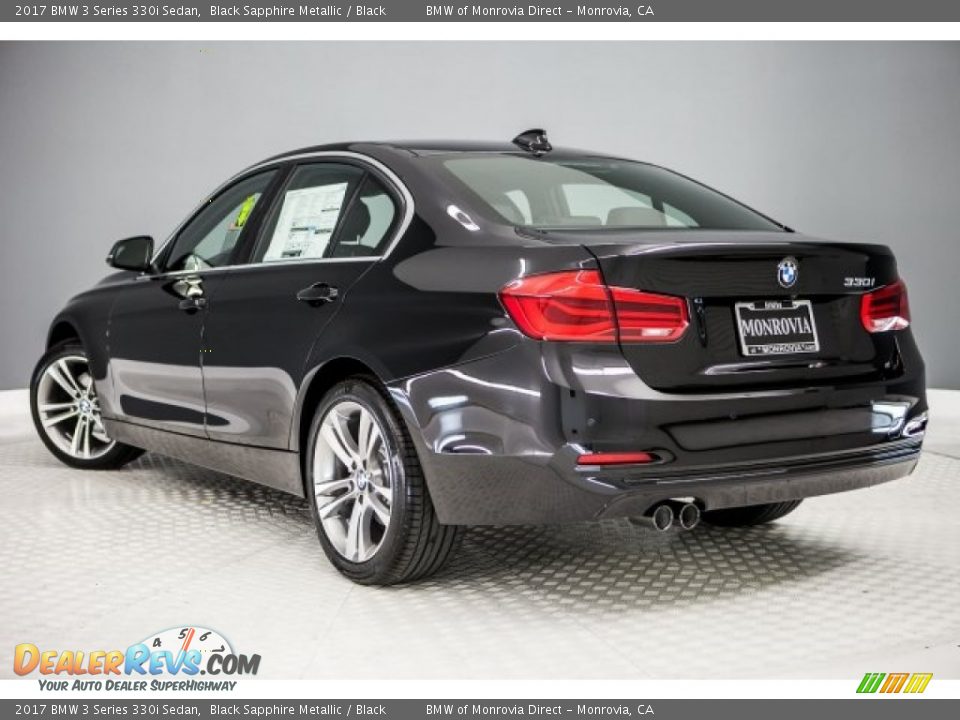 2017 BMW 3 Series 330i Sedan Black Sapphire Metallic / Black Photo #3