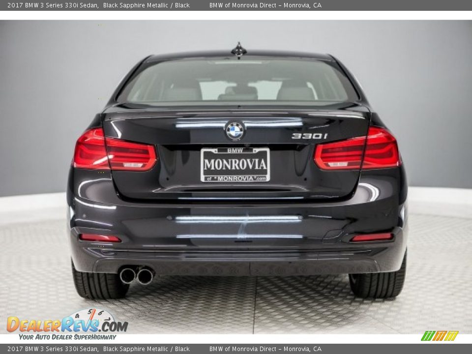 2017 BMW 3 Series 330i Sedan Black Sapphire Metallic / Black Photo #4