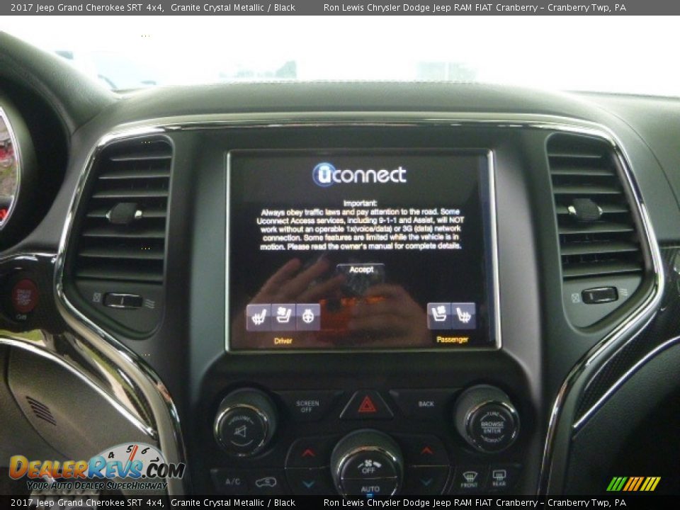 2017 Jeep Grand Cherokee SRT 4x4 Granite Crystal Metallic / Black Photo #15