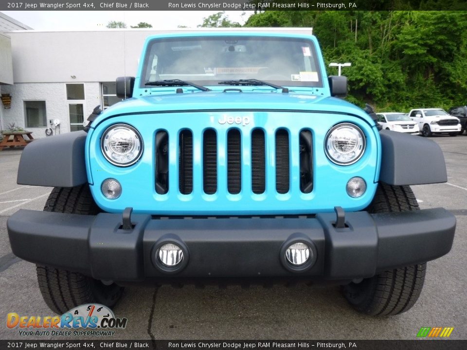 2017 Jeep Wrangler Sport 4x4 Chief Blue / Black Photo #10