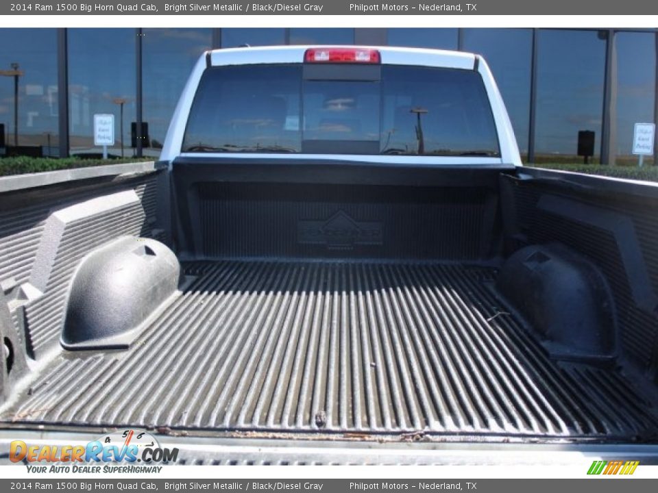2014 Ram 1500 Big Horn Quad Cab Bright Silver Metallic / Black/Diesel Gray Photo #23