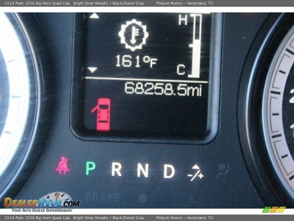 2014 Ram 1500 Big Horn Quad Cab Bright Silver Metallic / Black/Diesel Gray Photo #30